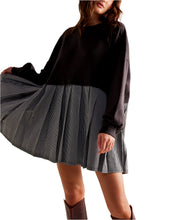 Load image into Gallery viewer, Striped Sweatshirt Mini Dress