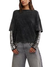 Load image into Gallery viewer, Nellie Sequin Twofer Top