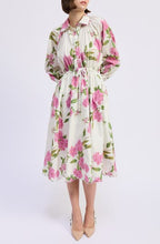 Load image into Gallery viewer, Esther Floral Midi Shirt Dress