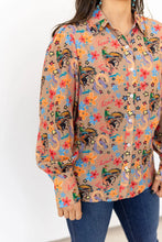 Load image into Gallery viewer, Yeehaw Cowboy Print Blouse