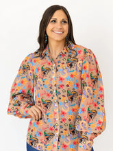 Load image into Gallery viewer, Yeehaw Cowboy Print Blouse