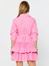 Load image into Gallery viewer, Pretty in Pink Tiered Shirt Dress

