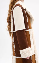 Load image into Gallery viewer, Telluride Faux Fur Patchwork Shearling Coat
