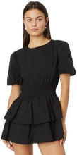 Load image into Gallery viewer, Black Poplin Romper
