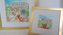 Load image into Gallery viewer, 4x4 Framed Watercolor College Prints
