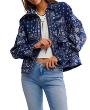 Load image into Gallery viewer, Bandana Jacquard Shirt Jacket
