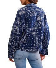 Load image into Gallery viewer, Bandana Jacquard Shirt Jacket
