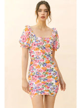 Load image into Gallery viewer, Floral Ruched Dress
