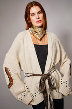 Load image into Gallery viewer, Horse Belted Cardigan
