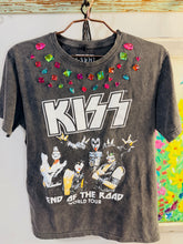 Load image into Gallery viewer, Vintage Tee with Jeweled Collar
