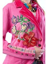 Load image into Gallery viewer, Ruby Floral Embellished Blazer
