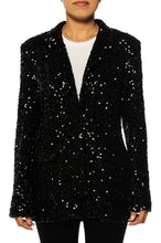 Load image into Gallery viewer, Sequin Black Blazer

