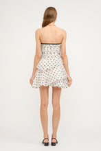 Load image into Gallery viewer, Belle Polka Dot Mini Dress
