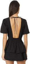 Load image into Gallery viewer, Black Poplin Romper
