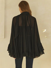 Load image into Gallery viewer, Sheer Ruffle Blouse

