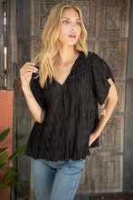 Load image into Gallery viewer, Pleated Tassel Blouse
