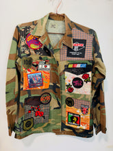 Load image into Gallery viewer, Vintage Camo Patch Jacket - Long
