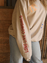 Load image into Gallery viewer, Cowgirls Patchwork Sweatshirt

