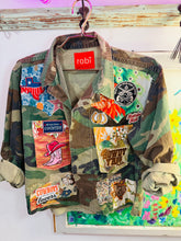 Load image into Gallery viewer, Vintage Camo Patch Jacket - Cropped
