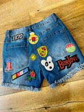 Load image into Gallery viewer, Patch Denim Cutoffs
