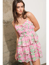 Load image into Gallery viewer, Eyelet Floral Tiered Dress
