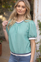 Load image into Gallery viewer, Gingham Textured Top
