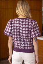Load image into Gallery viewer, Houndstooth Check Top
