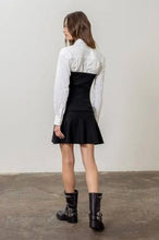 Load image into Gallery viewer, Mixed Media Sweater Dress
