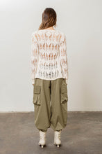 Load image into Gallery viewer, Ivory Crochet Tie Cardigan
