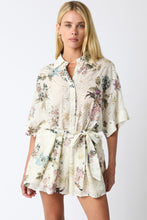 Load image into Gallery viewer, Ecru Floral Romper
