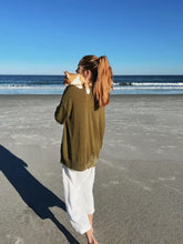 Load image into Gallery viewer, Sage Flower Sweater
