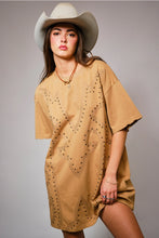 Load image into Gallery viewer, Studded Western Mini Dress
