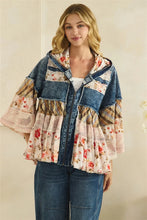 Load image into Gallery viewer, Tiered Ruffle Denim Jacket
