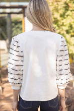 Load image into Gallery viewer, White V Neck Knit Top
