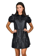 Load image into Gallery viewer, Delaney Vegan Leather Dress

