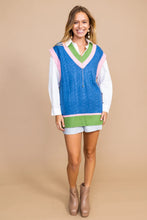 Load image into Gallery viewer, Color Block Sweater Vest
