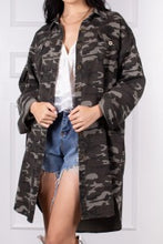 Load image into Gallery viewer, Camo Print Denim Overshirt
