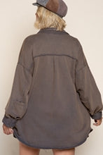 Load image into Gallery viewer, French Terry Oversized Jacket Ash Charcoal - Plus
