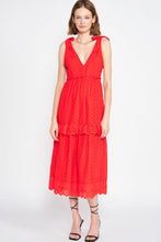 Load image into Gallery viewer, Hanna Eyelet Midi Dress
