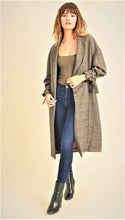 Load image into Gallery viewer, Brown Plaid Coat
