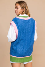 Load image into Gallery viewer, Color Block Sweater Vest
